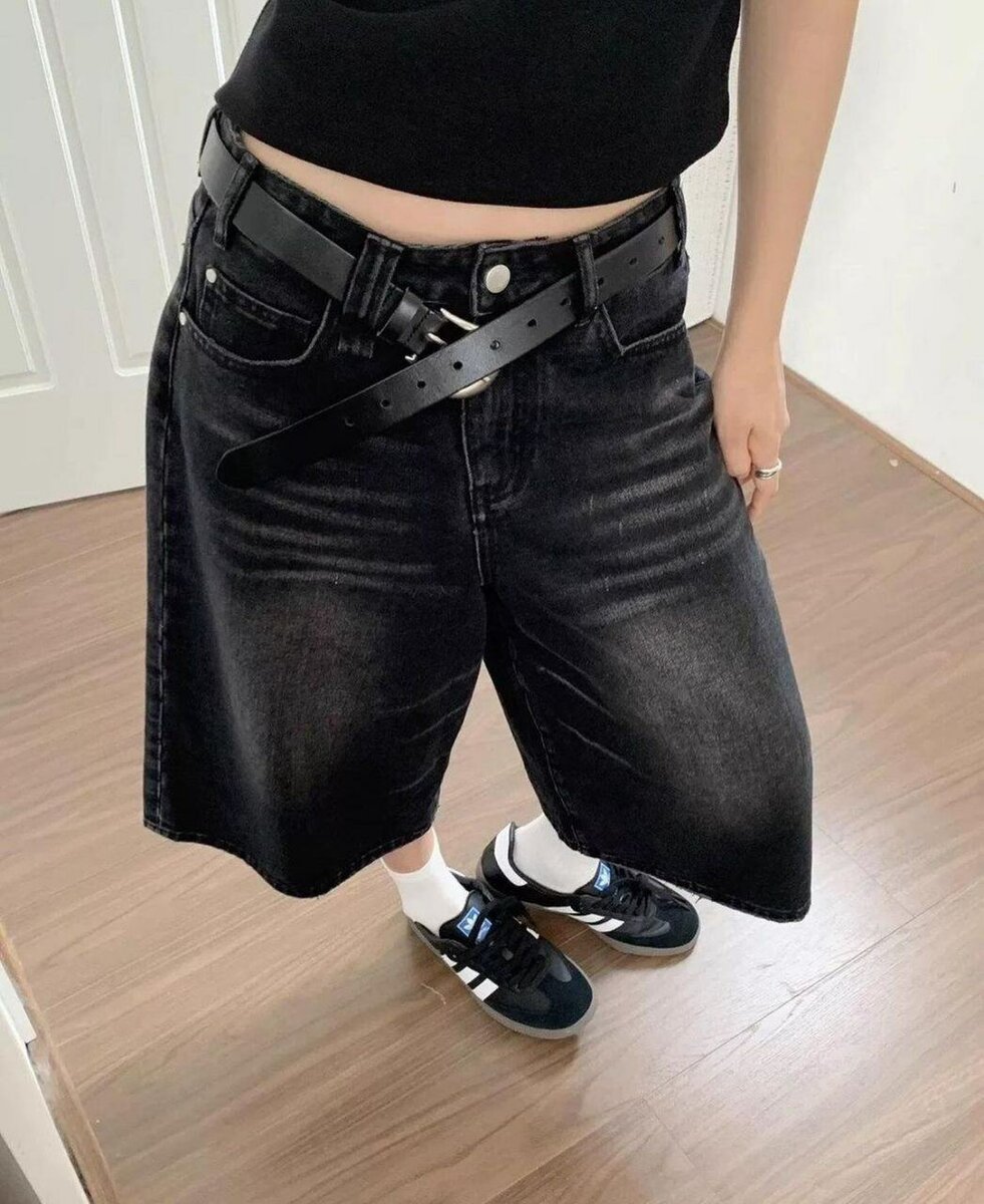 Baggy jeans shorts