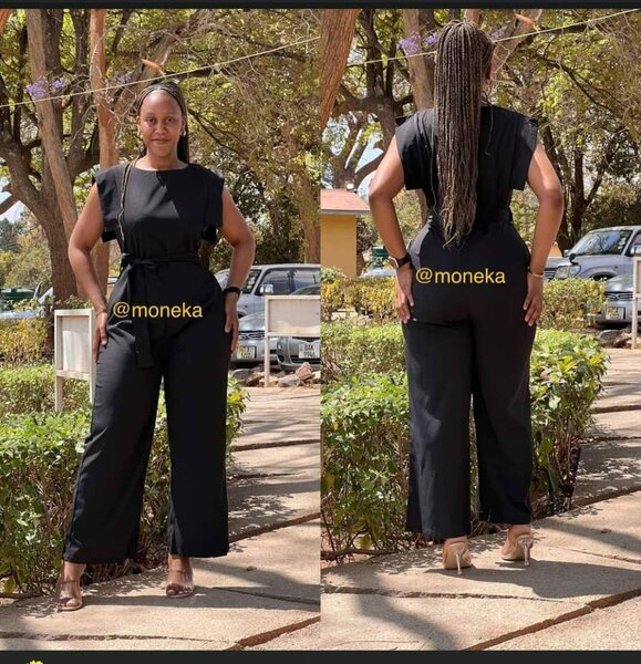 Stylish women's jumpsuit black