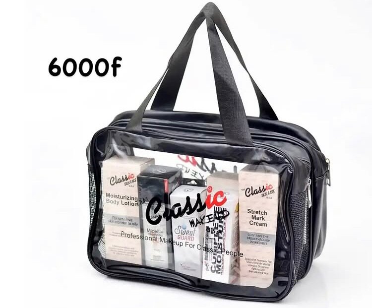 Trousse Maquillage Durable Transparente