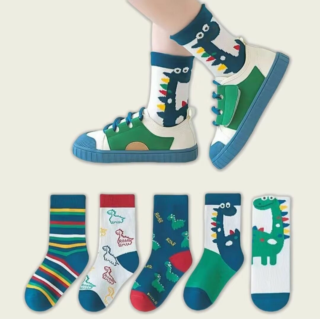 CHAUSSETTE DINO / 5 paires