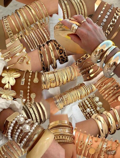 Bracelets dorés élégants