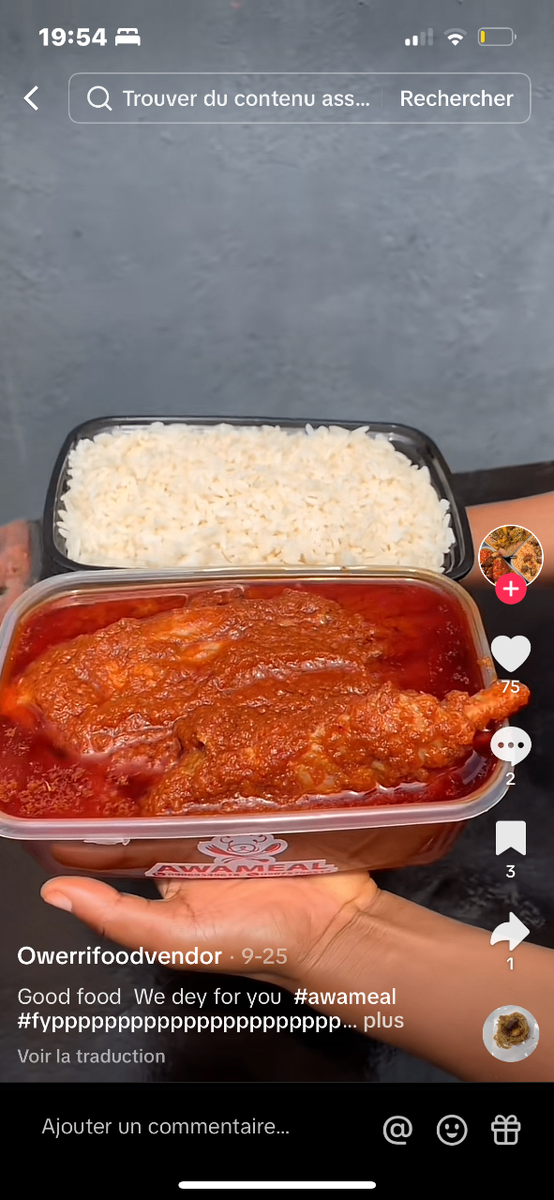 Repas Nigérians Authentiques