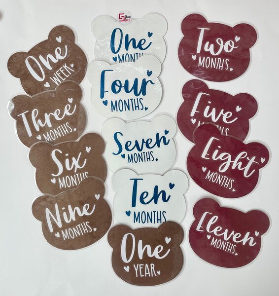 Baby milestone cards