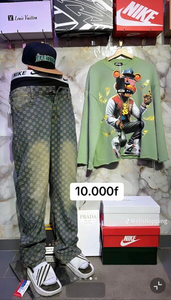 Jean imprimé tendance