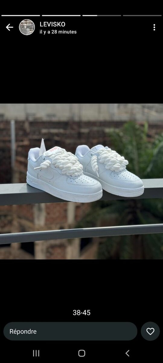 Baskets blanches unisexes