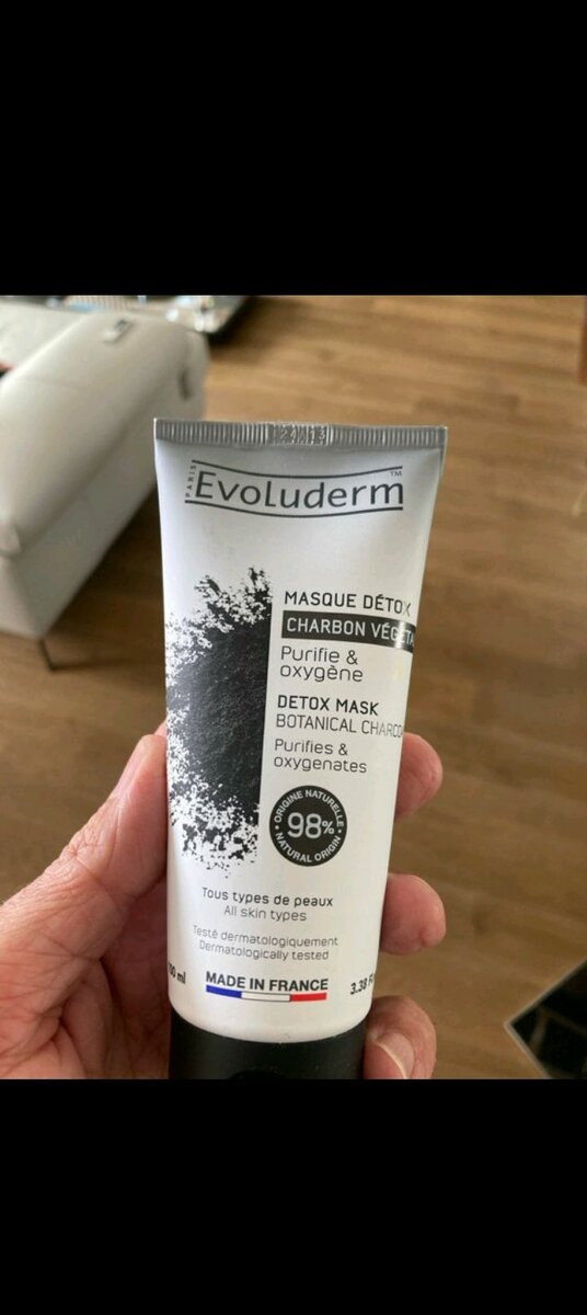 Evoluderme masque détox charbon végétal