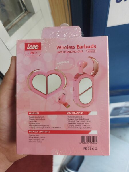 Écouteurs sans fil cœur