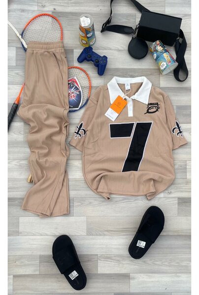 Ensemble décontracté beige pour homme