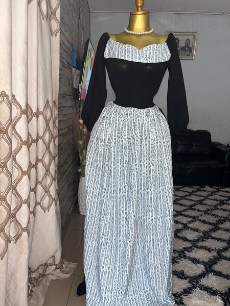 Robe élégante à motifs africains