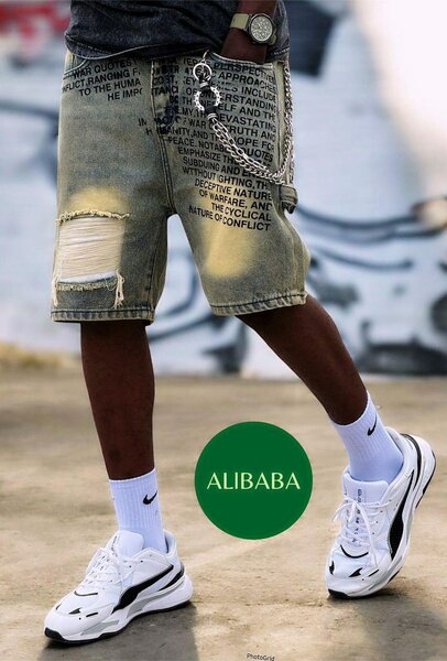 Short en jean décontracté