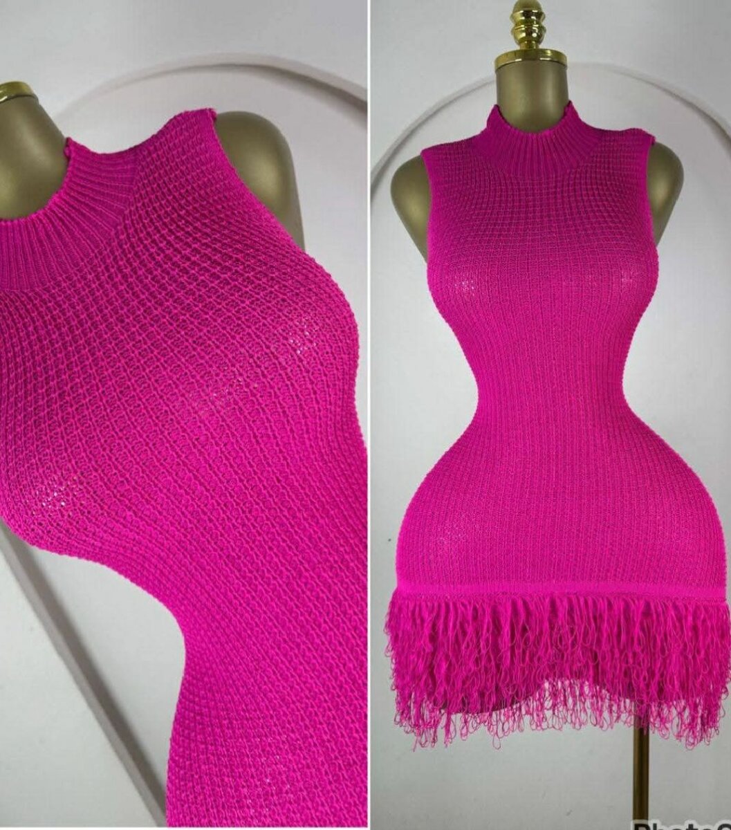 Robe tricotée tendance