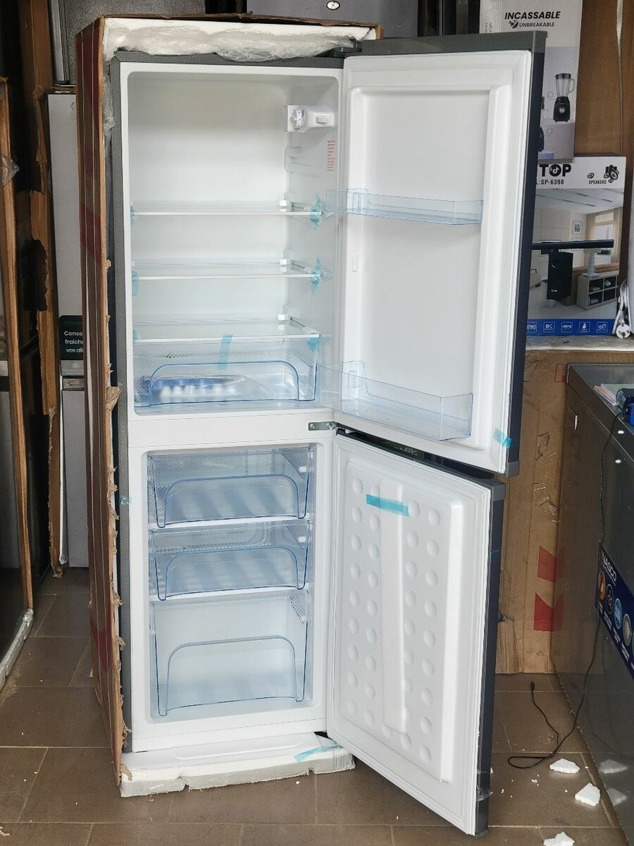 Réfrigérateur congélateur inox