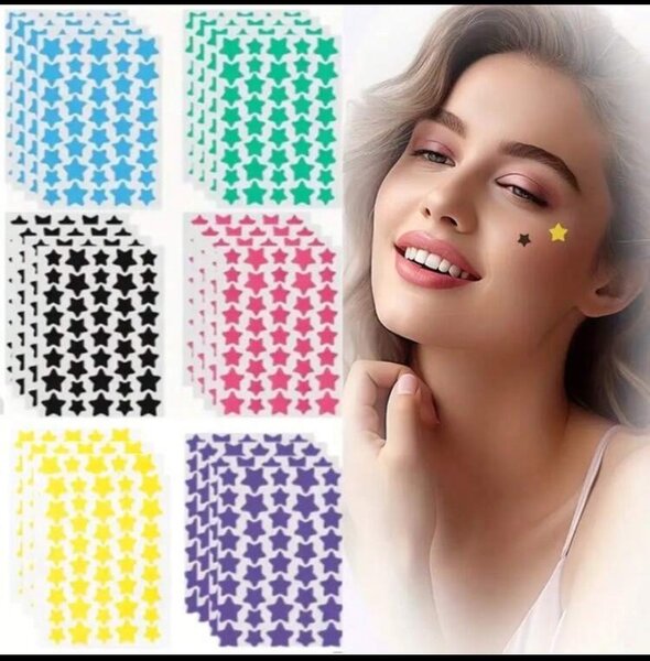 Autocollants Étoiles Visage Adhésifs
