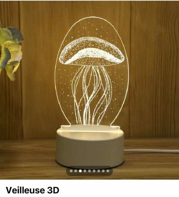 Veilleuse 3D LED Décorative