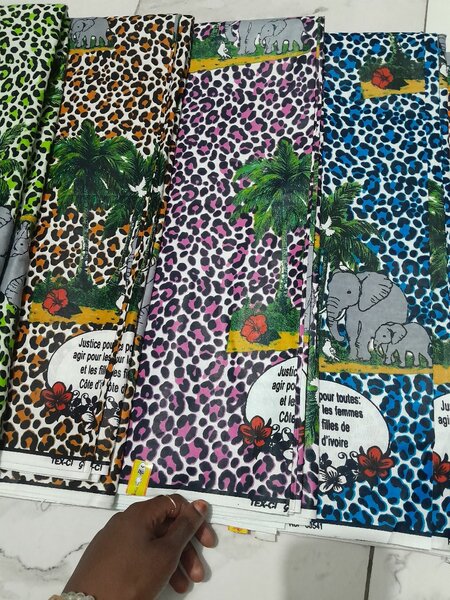 Tissu Wax Ivoirien Coloré