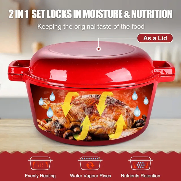 5 liters Enamel Cast Iron