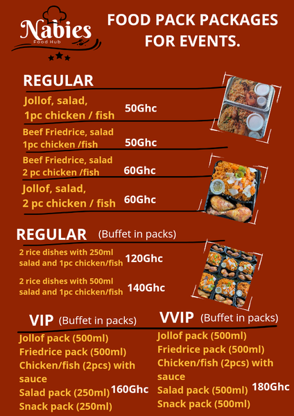 Food packs / buffet