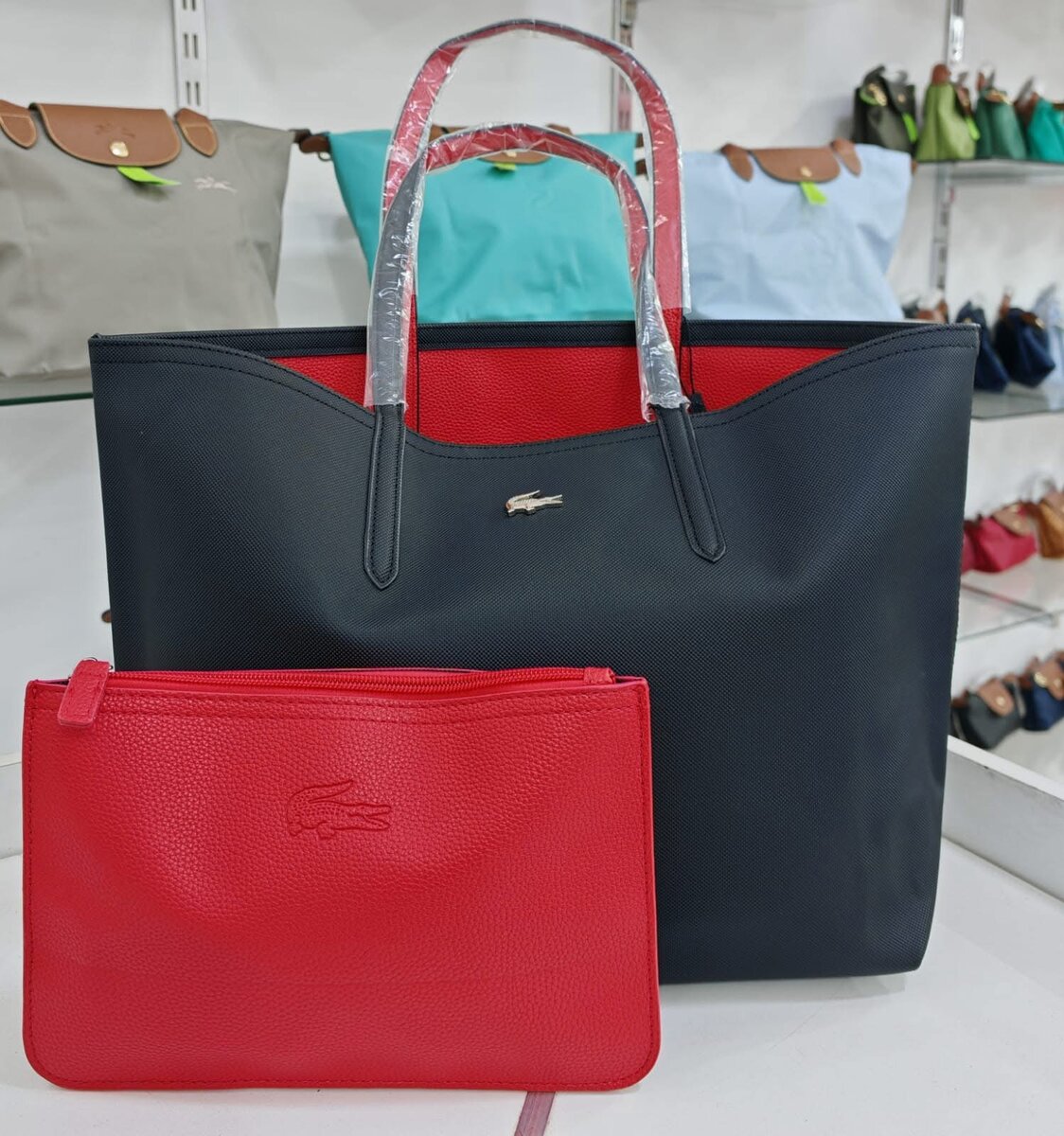 Sac cabas femme Lacoste élégant