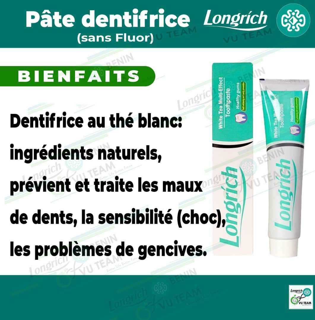 Dentifrice Longrich Thé Blanc