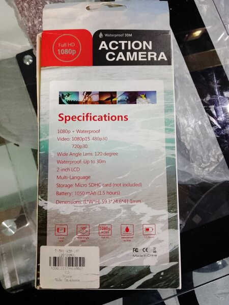 Caméra d'action étanche 1080P