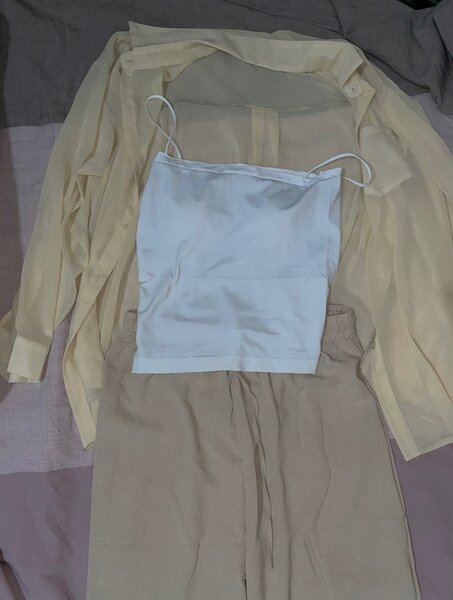 Тройка, рубашка, топ, штаны