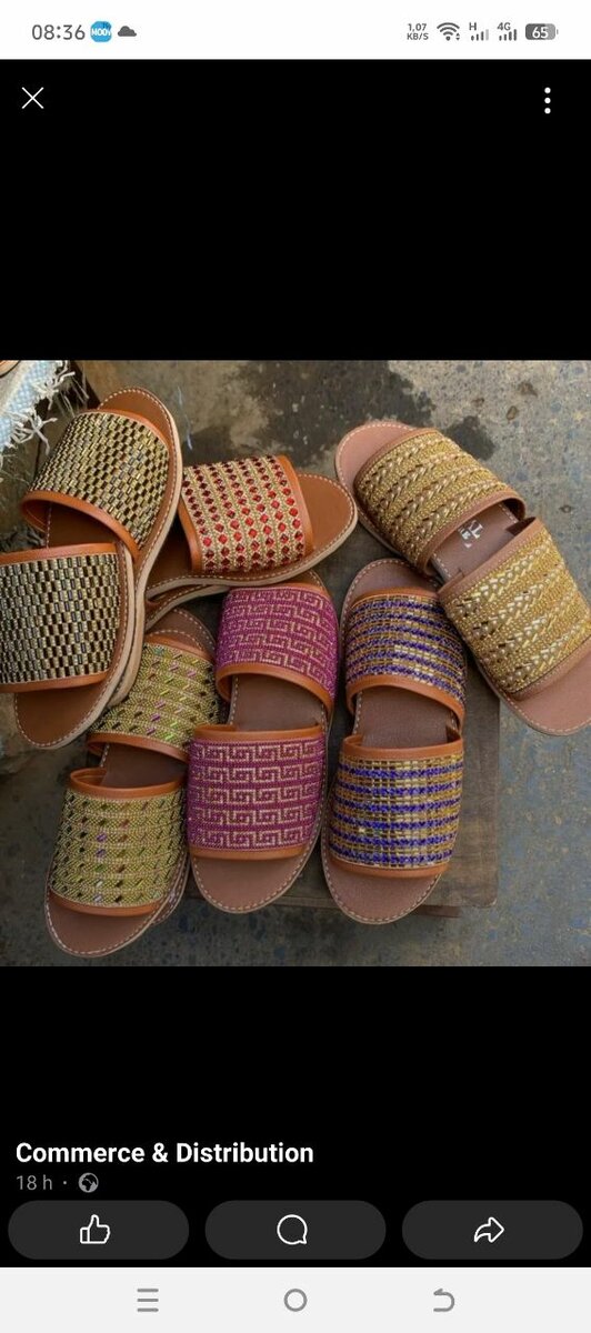 Sandales en perles femme