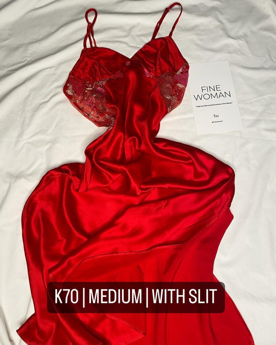 Beautiful Women's Pajama Dress red