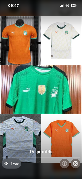 Ivory Coast Soccer Jersey