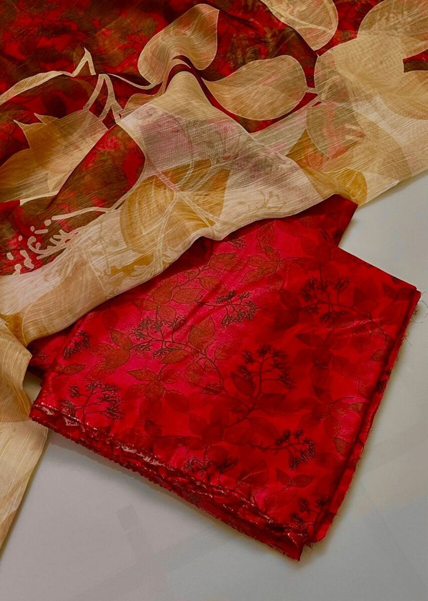 Printed lawn suit