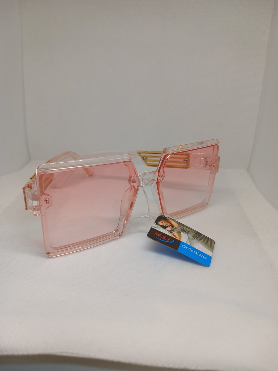 Light pink glasses