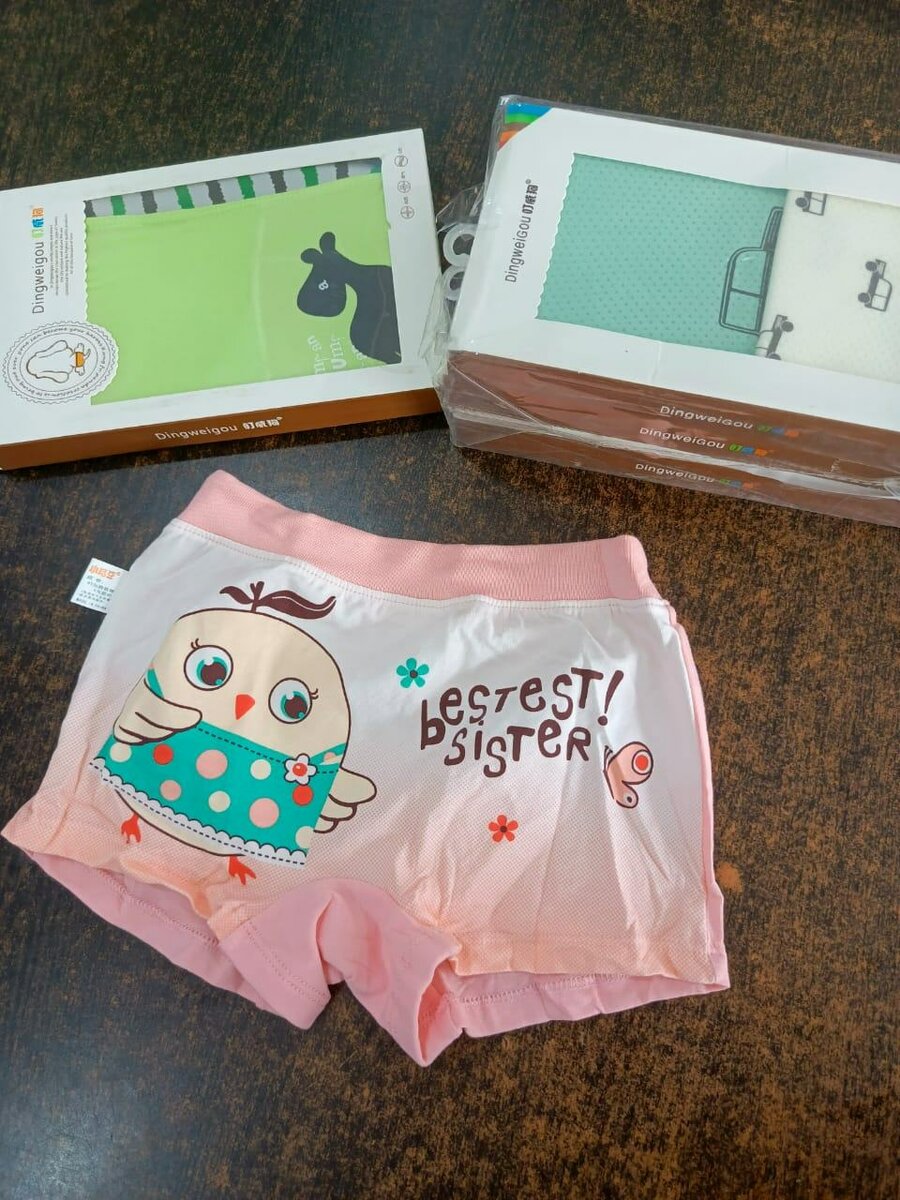 Kids boxer panties for girls