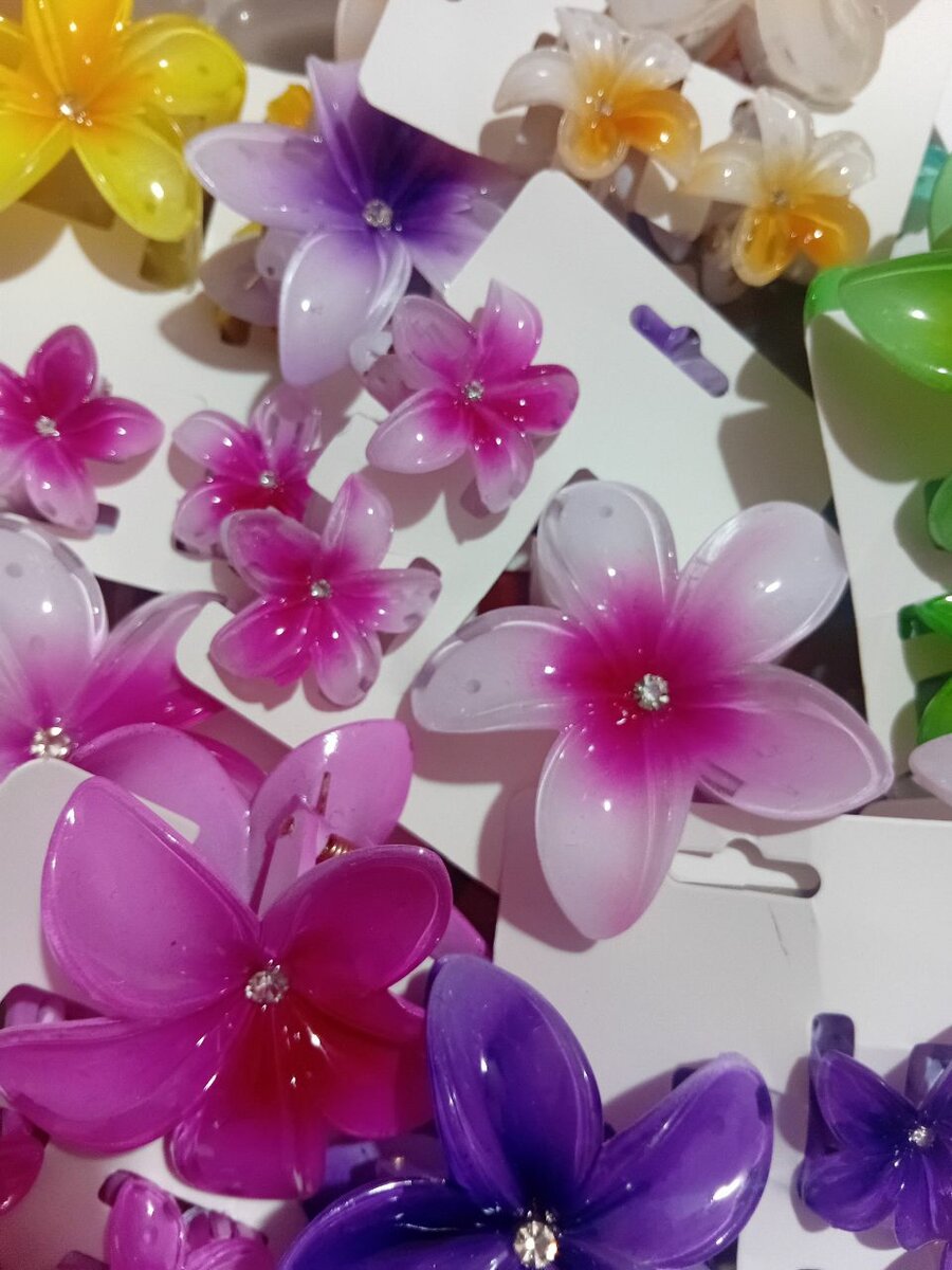 Épingles à cheveux fleurs colorées