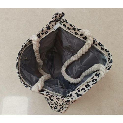 Sac fourre-tout imprimé léopard