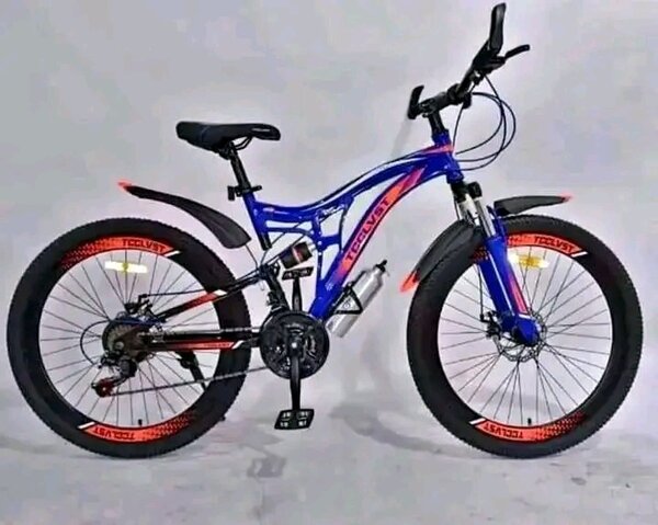 Vélo tout-terrain pliable bleu