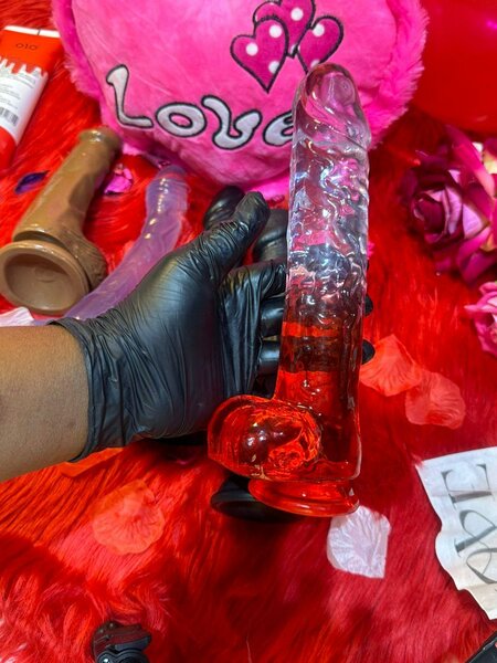 Dildo en verre réaliste