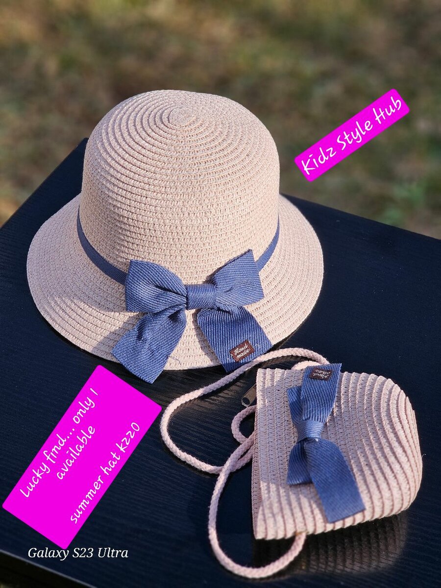 Summer hat and bag set