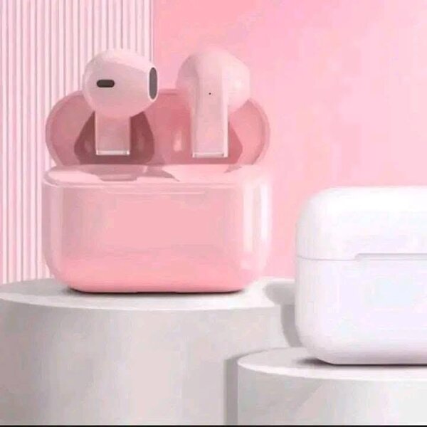 Écouteurs sans fil roses Bluetooth