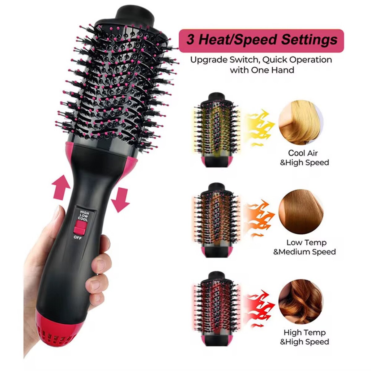 Dryer straightener curler