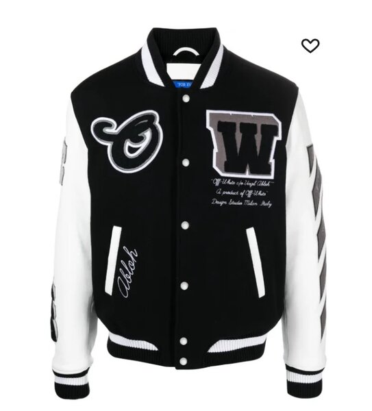 Lea appliqué varsity jacket