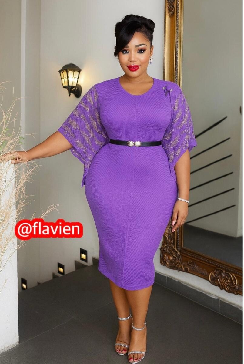 Robe élégante à manches larges