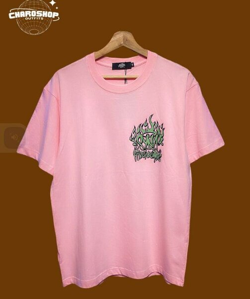 T-shirt rose imprimé tendance