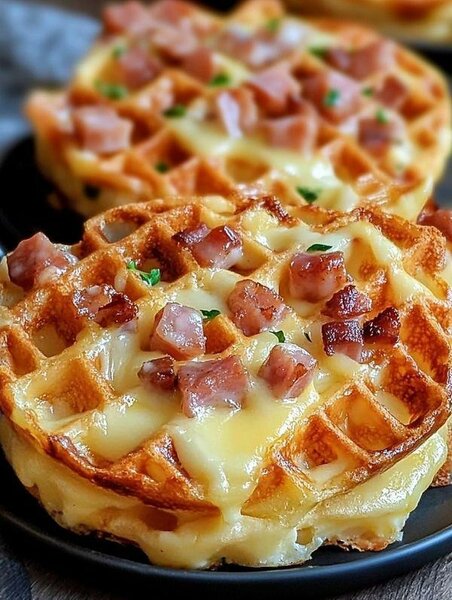 Mini gaufres salées