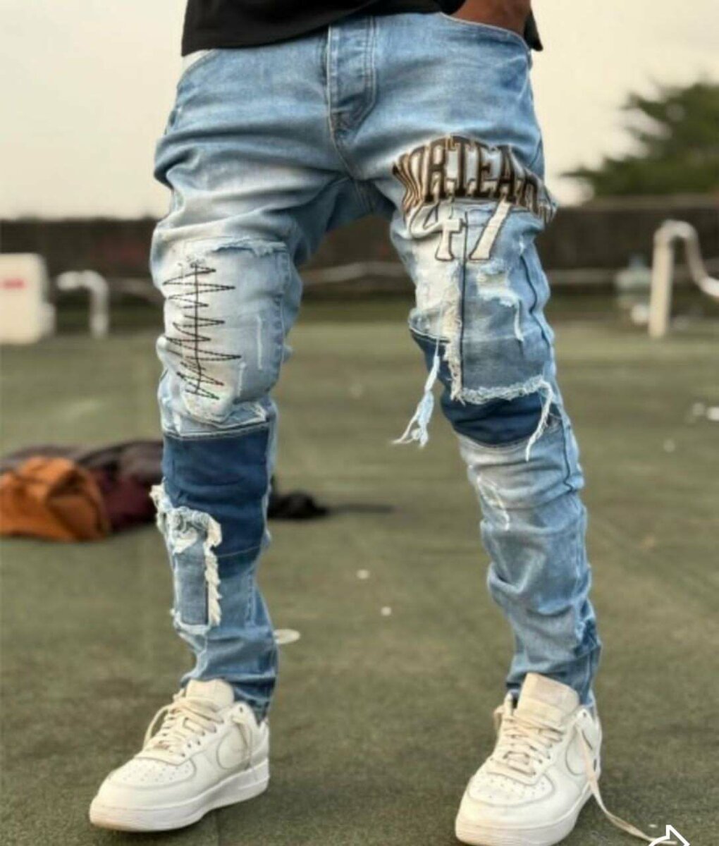 Jeans déchirés homme tendance