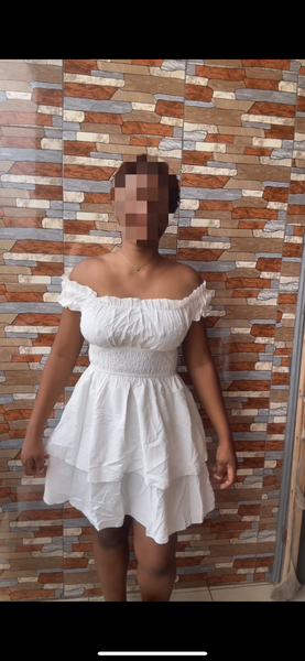 Robe Blanche Évasée Été