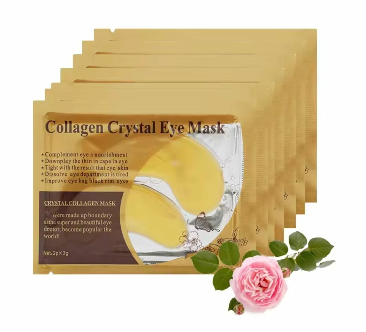 5 PCS yeux anti-âge collagen