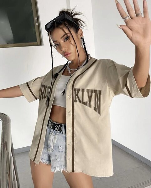 Chemise de baseball unisexe