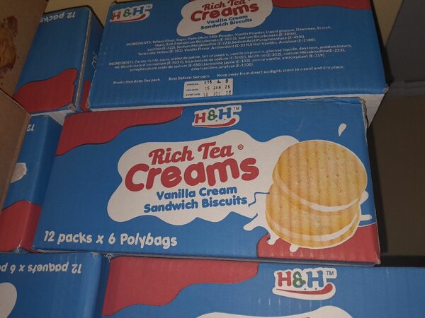 Rich tea creams vanilla flavor