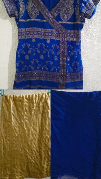 Sharara, shirt and dupatta