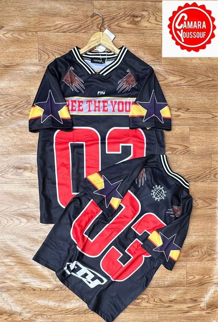 Maillot de rugby noir