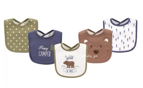 Infant Cotton Bibs 5pk